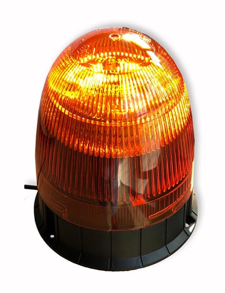 LED Rundumleuchte orange 10 bis 30 Volt mit Magnetfuß und Saugnapf